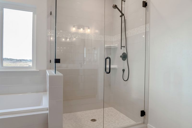 Open Concept Shower with Frameless Glass