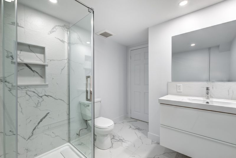Shower with Built-in Shelving